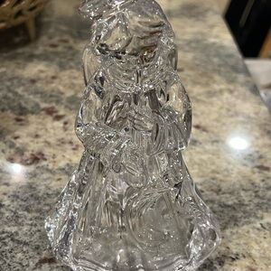 Crystal Angel Figurine Evita NWOT Beautiful thick crystal Christmas